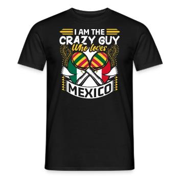 Cadeau du drapeau mexicain du Mexique - T-shirt homme - noir - Devant - AI Model Male 178 light (178cm)