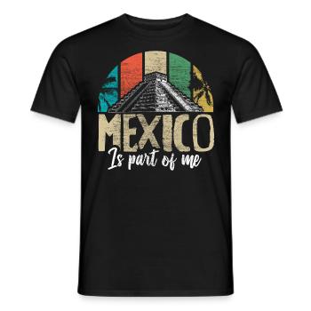Cadeau du drapeau mexicain du Mexique - T-shirt homme - noir - Devant - AI Model Male 178 light (178cm)
