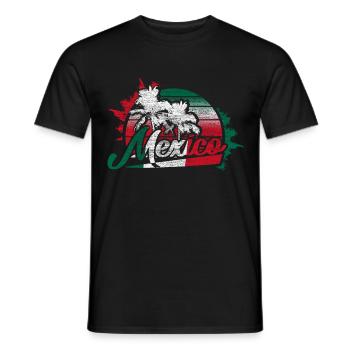 Mexique Idée cadeau de lieu de naissance mexicain - T-shirt homme - noir - Devant - AI Model Male 178 light (178cm)
