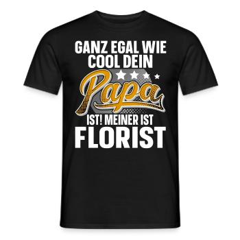 Florist Papa Vater Vatertag Cooler Papa - Männer T-Shirt - Schwarz - Vorne - AI Model Male 178 light (178cm)