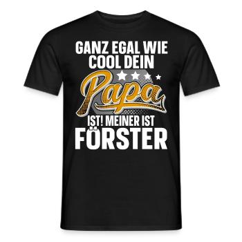 Förster Papa Vater Vatertag Cooler Papa - Männer T-Shirt - Schwarz - Vorne - AI Model Male 178 light (178cm)