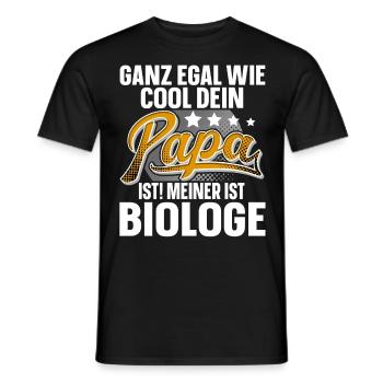 Biologe Papa Vater Vatertag Cooler Papa - Männer T-Shirt - Schwarz - Vorne - AI Model Male 178 light (178cm)