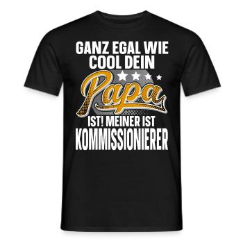 Kommissionierer Papa Vater Vatertag Cooler Papa - Männer T-Shirt - Schwarz - Vorne - AI Model Male 178 light (178cm)