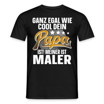Maler Papa Vater Vatertag Cooler Papa - Männer T-Shirt - Schwarz - Vorne - AI Model Male 178 light (178cm)