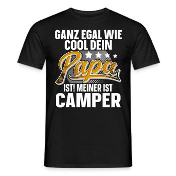 Camper Papa Vater Vatertag Cooler Papa - Männer T-Shirt - Schwarz - Vorne - AI Model Male 178 light (178cm)