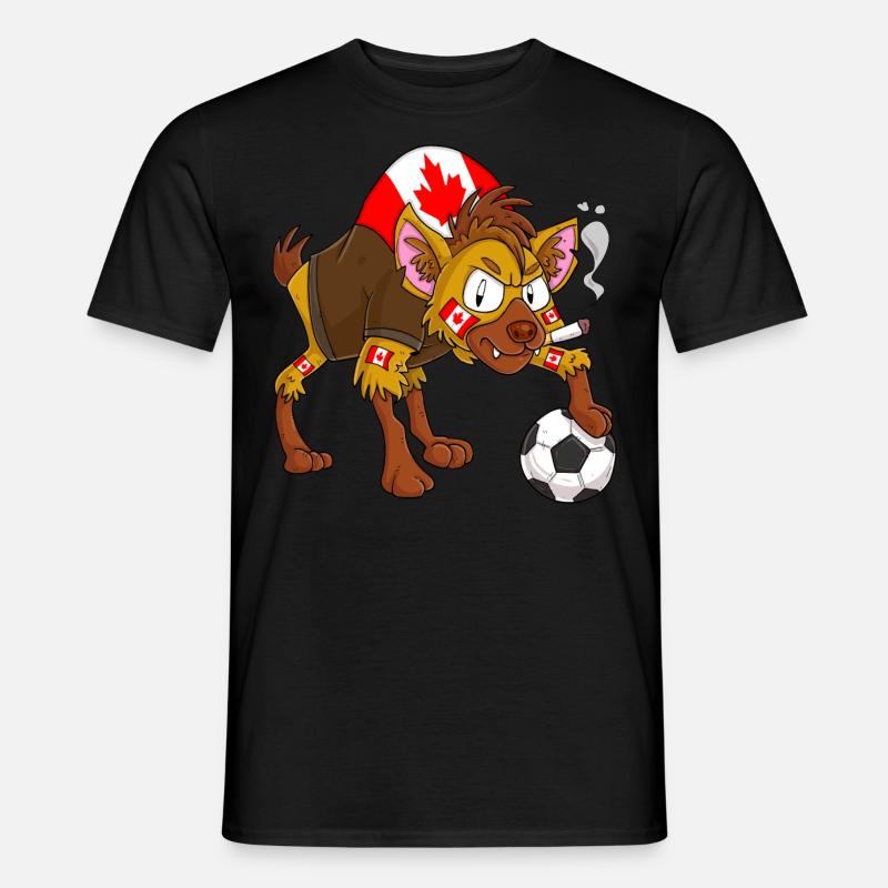 Hyäne Fan Kanada - Männer T-Shirt - Schwarz