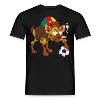 Hyäne Fan Kamerun - Männer T-Shirt - Schwarz - Vorne - AI Model Male 178 light (178cm)