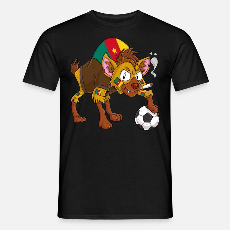 Hyäne Fan Kamerun - Männer T-Shirt - Schwarz