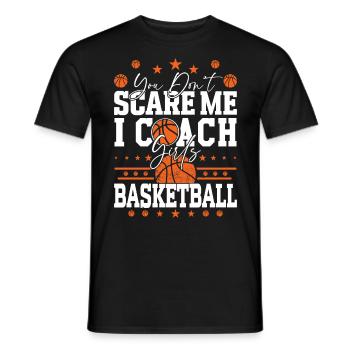 Tu ne me fais pas peur J’entraîne le basketball - T-shirt homme - noir - Devant - AI Model Male 178 light (178cm)