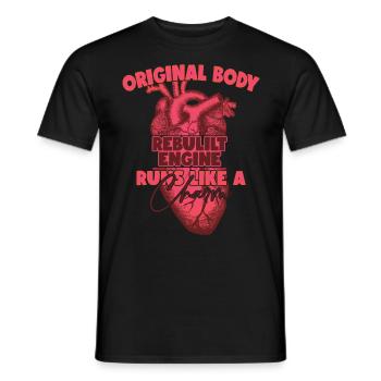 Opération de récupération de chirurgie à cœur ouvert - T-shirt homme - noir - Devant - AI Model Male 178 light (178cm)