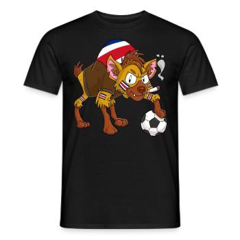 Hyena Fan Costa Rica - Men's T-Shirt - black - Front - AI Model Male 178 light (178cm)