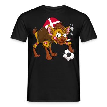 Hyena Fan Denmark - Men's T-Shirt - black - Front - AI Model Male 178 light (178cm)