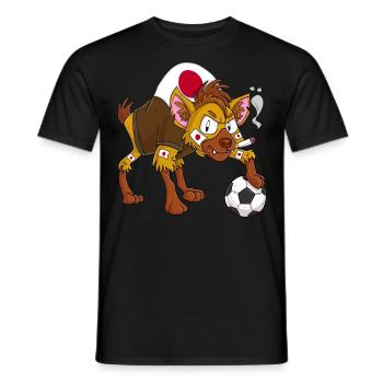 Hyena Fan Japan - Men's T-Shirt - black - Front - AI Model Male 178 light (178cm)