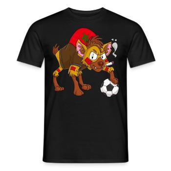 Hyena Fan Morocco - Men's T-Shirt - black - Front - AI Model Male 178 light (178cm)
