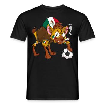 Hyena Fan Mexico - Men's T-Shirt - black - Front - AI Model Male 178 light (178cm)