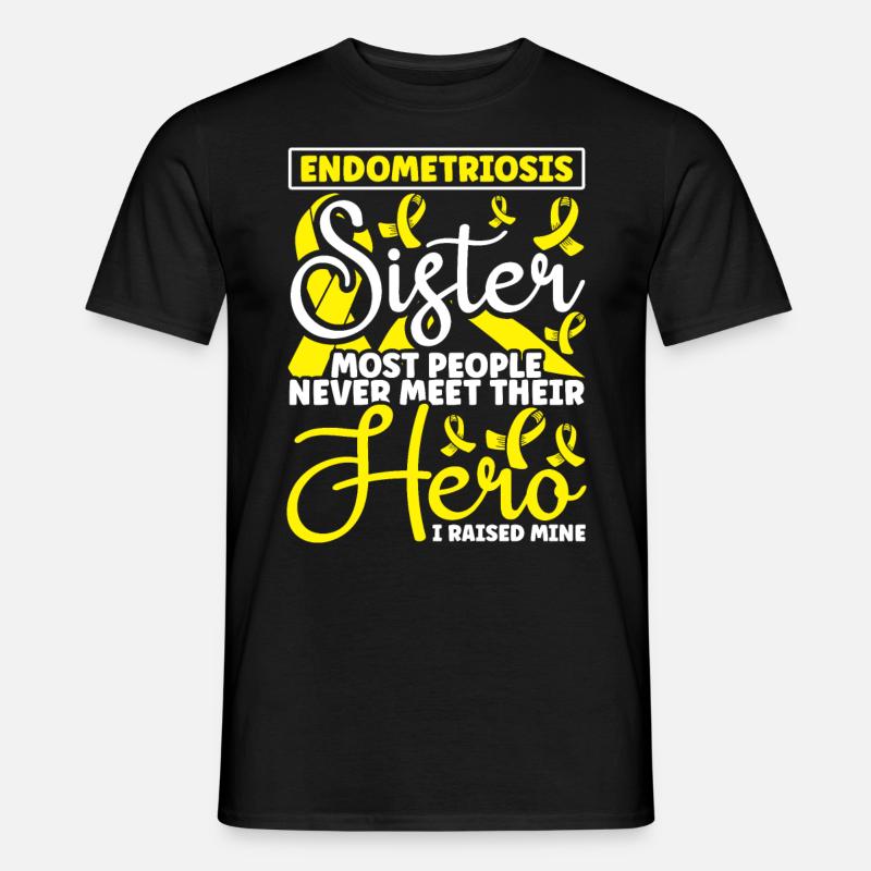 Endometriose - Männer T-Shirt - Schwarz