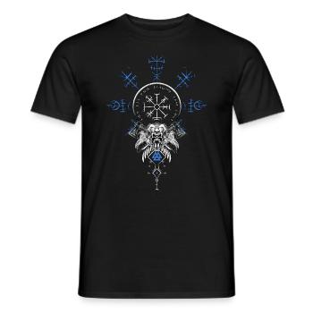 Celtic Vikinger Vegvisir compas Vikings - T-shirt homme - noir - Devant - AI Model Male 178 light (178cm)