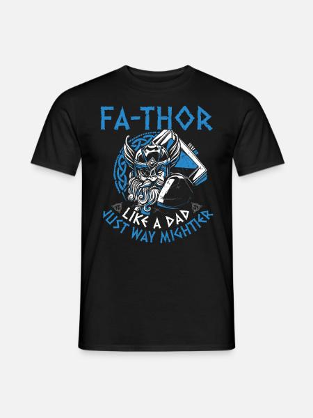 Men's Vathor - Father's Day Father's Day Gift Viking - Men's T-Shirt - black