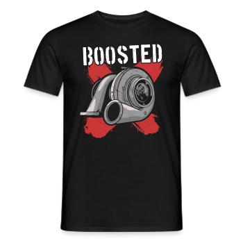 Turbocharger Boosted - Turbo & Tuning - Men's T-Shirt - black - Front - AI Model Male 178 light (178cm)
