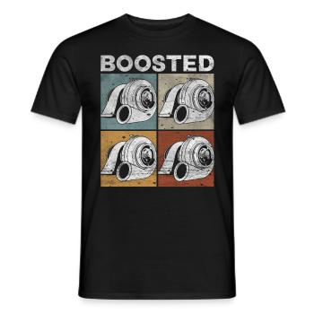 Turbocharger Boosted - Turbo & Tuning - Men's T-Shirt - black - Front - AI Model Male 178 light (178cm)
