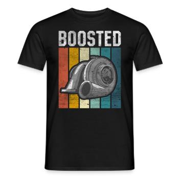 Turbolader Boosted - Turbo & Tuning - Männer T-Shirt - Schwarz - Vorne - AI Model Male 178 light (178cm)