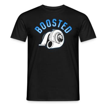 Turbolader Boosted - Turbo & Tuning - Männer T-Shirt - Schwarz - Vorne - AI Model Male 178 light (178cm)