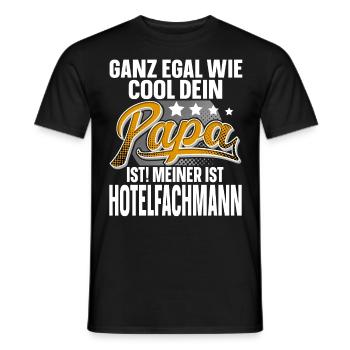 Hotelfachmann Papa Vater Vatertag Cooler Papa - Männer T-Shirt - Schwarz - Vorne - AI Model Male 178 light (178cm)