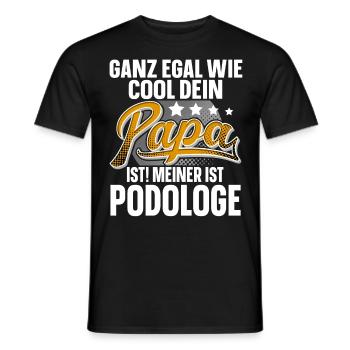 Podologe Papa Vater Vatertag Cooler Papa - Männer T-Shirt - Schwarz - Vorne - AI Model Male 178 light (178cm)
