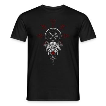 Celtique Viking Vegvisir Boussole Viking - T-shirt homme - noir - Devant - AI Model Male 178 light (178cm)