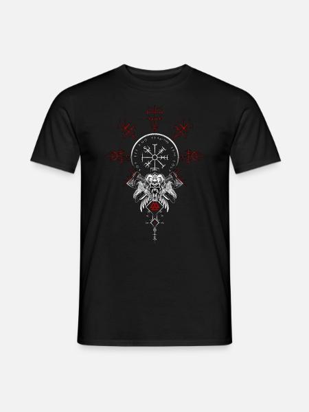 Celtic Viking Vegvisir Compass Viking - Men's T-Shirt - black