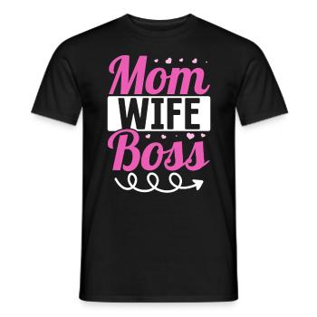 Pour la meilleure maman du monde! Pour la fête des mères - T-shirt homme - noir - Devant - AI Model Male 178 light (178cm)