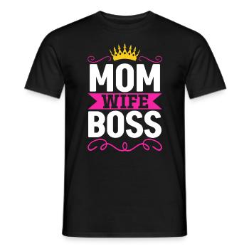 Pour la meilleure maman du monde! Pour la fête des mères - T-shirt homme - noir - Devant - AI Model Male 178 light (178cm)