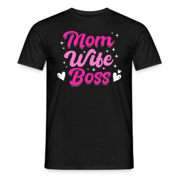 Pour la meilleure maman du monde ! Pour la fête des mères - T-shirt homme - noir - Devant - AI Model Male 178 light (178cm)