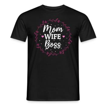 Pour la meilleure maman du monde ! Pour la fête des mères - T-shirt homme - noir - Devant - AI Model Male 178 light (178cm)