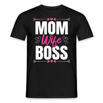 Pour la meilleure maman du monde! Pour la fête des mères - T-shirt homme - noir - Devant - AI Model Male 178 light (178cm)