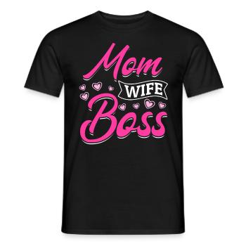 Pour la meilleure maman du monde ! Pour la fête des mères - T-shirt homme - noir - Devant - AI Model Male 178 light (178cm)