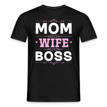 Pour la meilleure maman du monde! Pour la fête des mères - T-shirt homme - noir - Devant - AI Model Male 178 light (178cm)