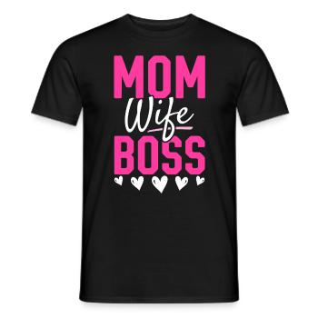 Pour la meilleure maman du monde! Pour la fête des mères - T-shirt homme - noir - Devant - AI Model Male 178 light (178cm)