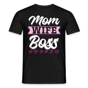 Pour la meilleure maman du monde! Pour la fête des mères - T-shirt homme - noir - Devant - AI Model Male 178 light (178cm)