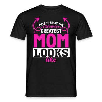 So sieht die beste Mama der Welt aus - Muttertag - Männer T-Shirt - Schwarz - Vorne - AI Model Male 178 light (178cm)