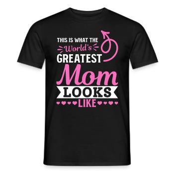 So sieht die beste Mama der Welt aus - Muttertag - Männer T-Shirt - Schwarz - Vorne - AI Model Male 178 light (178cm)