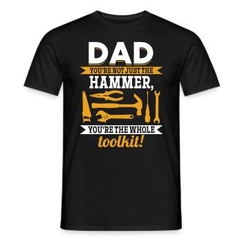Papa you're not just awesome - Father's Day idea - Men's T-Shirt - black - Front - AI Model Male 178 light (178cm)