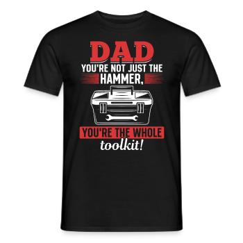 Papa you're not just awesome - Father's Day idea - Men's T-Shirt - black - Front - AI Model Male 178 light (178cm)