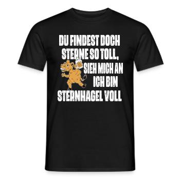 Sieh mich an, ich bin Sternhagel voll! Lustiges - Männer T-Shirt - Schwarz - Vorne - AI Model Male 178 light (178cm)