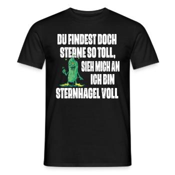 Sieh mich an, ich bin Sternhagel voll! Lustiges - Männer T-Shirt - Schwarz - Vorne - AI Model Male 178 light (178cm)