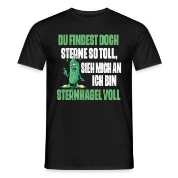 Sieh mich an, ich bin Sternhagel voll! Lustiges - Männer T-Shirt - Schwarz - Vorne - AI Model Male 178 light (178cm)