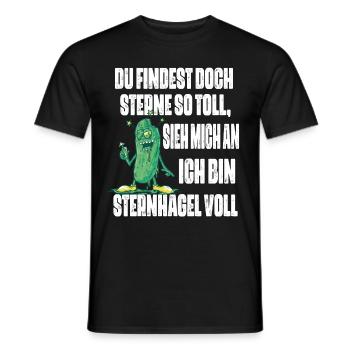 Sieh mich an, ich bin Sternhagel voll! Lustiges - Männer T-Shirt - Schwarz - Vorne - AI Model Male 178 light (178cm)