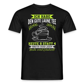 Gute Laune Tee Eskalation Lustiges gute laune - Männer T-Shirt - Schwarz - Vorne - AI Model Male 178 light (178cm)