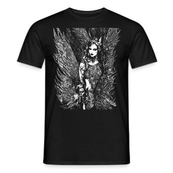 Fairycore Aesthetics Skeleton Fairy Goth Gothic G - Men's T-Shirt - black - Front - AI Model Male 178 light (178cm)