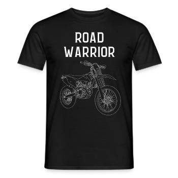 Road warrior - Men's T-Shirt - black - Front - AI Model Male 178 light (178cm)